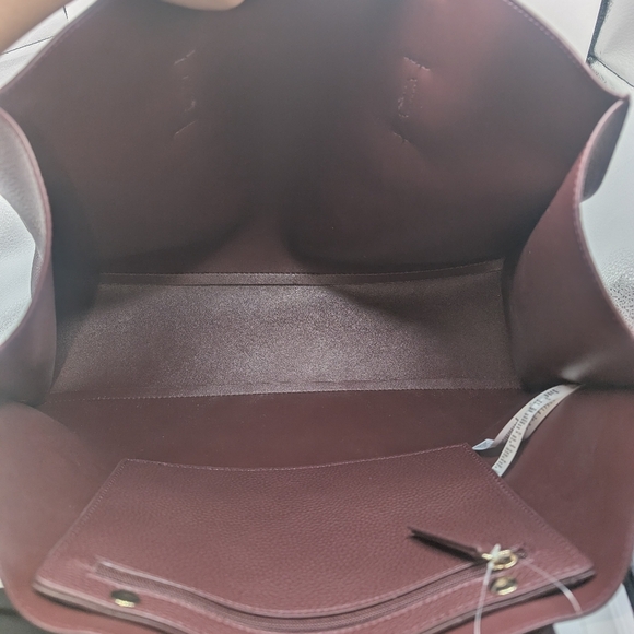 Rachel Zoe Burgundy tote shoulder bag minimalist large spacious versatile - Picture 8 of 15